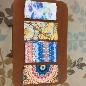 Set of 4 lightweight neck gaiters (never used)